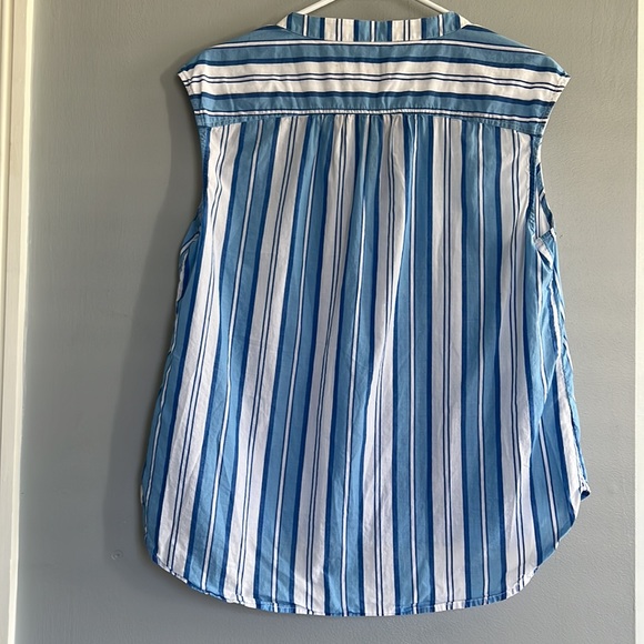 Vineyard Vines Cotton Sleeveless Striped Top - Picture 2 of 4